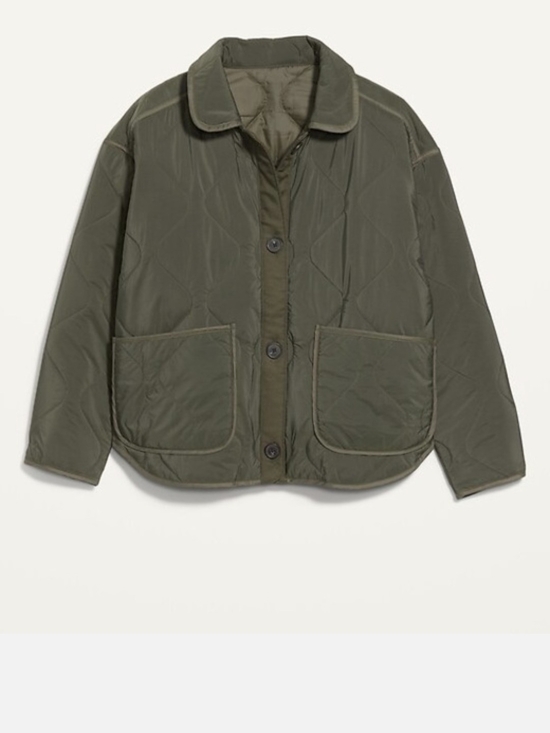 Old Navy Jackets & Blazers - Old Navy Olive Green Quilted Jacket